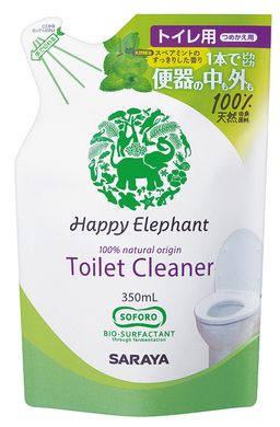 Натуральное средство для туалетов Happy Elephant ,350 мл, наполнитель, Saraya