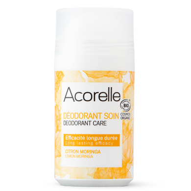 Освежающий минеральный дезодорант Лимон и моринга органический, 50 мл, Acorelle