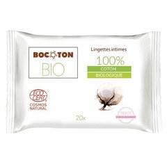 Органические влажные салфетки для интимной гигиены, 20 шт, BOCOTON Hydra, 20 шт