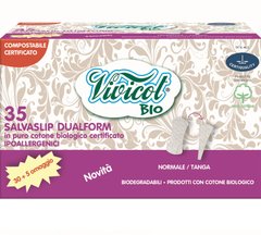 Ежедневные гигиенические прокладки Дуалформ, без индивидуальной упаковки, 35 шт, Vivicot Bio, 35 шт