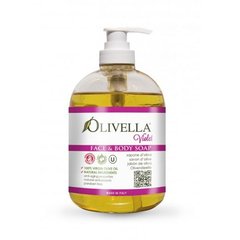 Жидкое мыло для лица и тела Фиалка на основе оливкового масла, 500 мл, Olivella