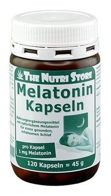 Мелатонин 1 мг, 120 капсул, The Nutri Store, 120 шт