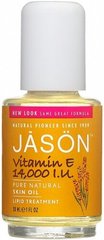 Масло с Витамином Е 14,000 МЕ, Липидная Терапия, Jason Natural Cosmetics