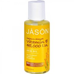 Масло с Витамином Е 45,000 МЕ Максимальная Сила, 60 мл, Jason Natural Cosmetics
