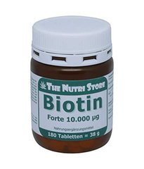 Биотин Форте в таблетках, 180 шт, The Nutri Store, 180 шт