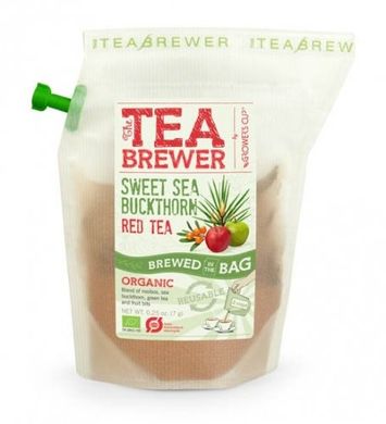 Чай червоний органічний Sweet Sea Buckthorn, в упаковці для заварювання, 7г, GROWER'S CUP