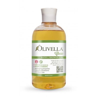 Гель для душа и ванны на основе оливкового масла, 500 мл, Olivella