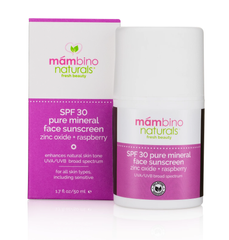 Натуральний мінеральний сонцезахисний крем для обличчя SPF 30, 60мл, Mambino Organics