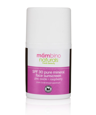 Натуральный минеральный солнцезащитный крем для лица SPF 30, 60мл, Mambino Organics