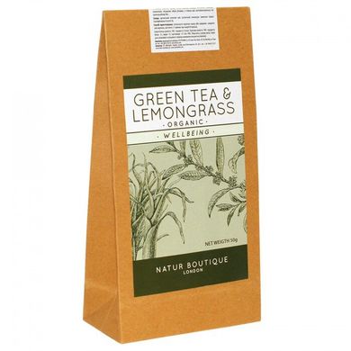 Зеленый чай с лемонграссом органический рассыпной, 50 г, Natur Boutique