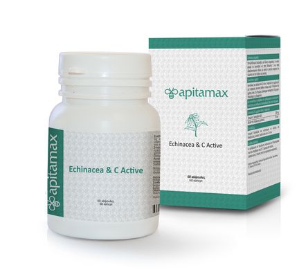 Вітамінний комплекс Ехінацея та вітамін C, 60 капсул, Apitamax