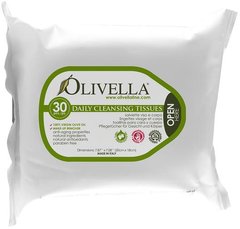 Очищающие салфетки 2в1 для лица и тела, универсальные, 30 шт, Olivella, 30 шт