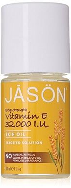 Масло с Витамином Е 32,000 МЕ - При Шрамах и Растяжках, Jason Natural Cosmetics