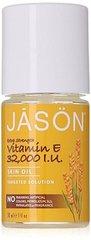 Масло з вітаміном Е 32,000 МЕ - При шрамах і розтяжках, Jason Natural Cosmetics