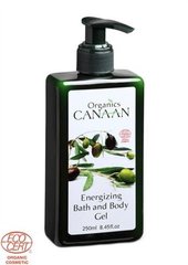 Тонізуючий гель для душу Energizing bath and body gel, 250 мл, Canaan Organics