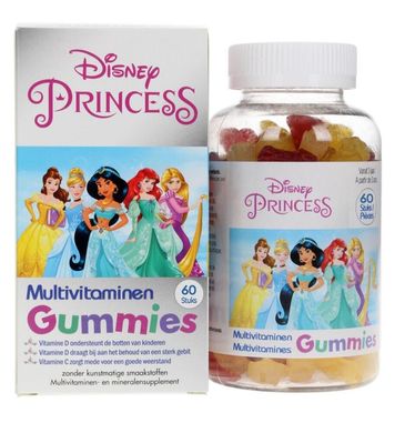 Мультивітаміни Disney Принцеси, жувальні цукерки, 60 шт, Vision Provider, 60 шт