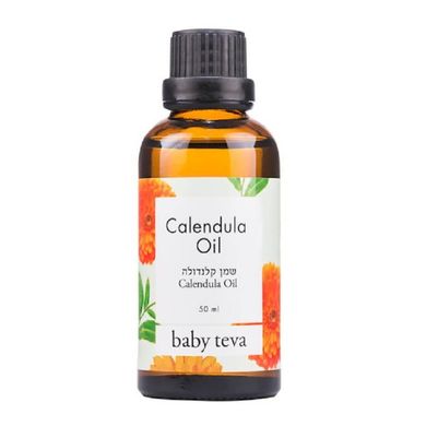Лікувальне дитяче масло з квіток календули Calendula Oil. Захист і догляд за дуже сухою, роздратованою шкірою, 50 мл, BABY TEVA