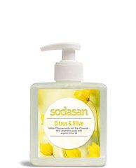 Органічне Мило Citrus-Olive рідке, антибактеріальне, з цитрусовою і оливковою оліями, 300 мл, Sodasan