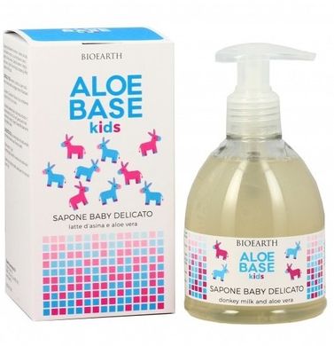 Детское нежное мыло Aloebase Kids, 250мл, Bioearth