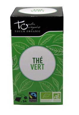 Чай зелений неферментований органічний в пакетиках, TOUCH ORGANIC, 24 шт