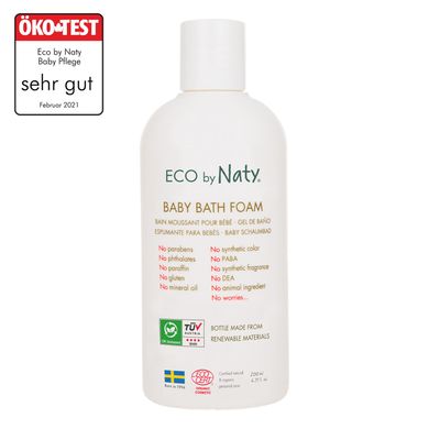 Детская органическая пена для ванны Baby Bath Foam EcoCert, 200 мл, ECO by NATY