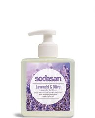 Органічне рідке мило Lavender-Olive заспокійливе, з лавандовою і оливковою оліями, 300 мл, Sodasan