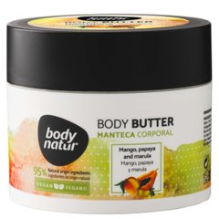 Баттер для тела с манго, папайей и марулой Body butter Mango, Papaya and Marula, 200 мл, Body Natur