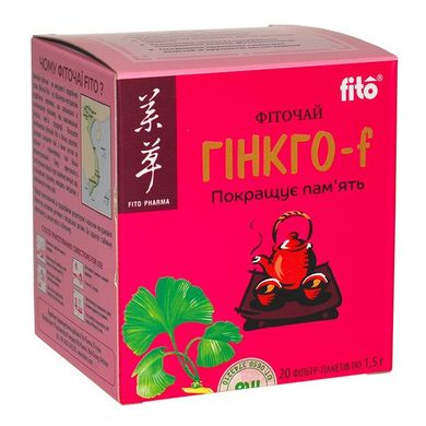 Чай Гинго БИЛОБА, 20 шт х 1.5 г, fito, 20 шт
