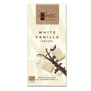 Шоколад белый White Vanilla органический, 80г, iChoc