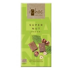 Шоколад Super Nut органічний, 80г, iChoc