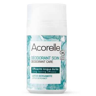 Освежающий минеральный дезодорант Лотос и бергамот органический, 50 мл, Acorelle