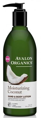 Лосьон для рук и тела Увлажняющий Кокос, 340г, Avalon Organics