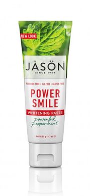 Зубная паста отбеливающая без фтора Powersmile, 85 г, Jason Natural Cosmetics