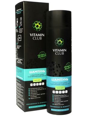 Шампунь проти лупи з піритіоном цинку та вітамінним комплексом, 250 мл, VitaminClub