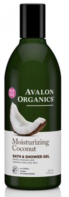 Гель для ванни та душу з гліцерином Зволожуючий Кокос, 355мл, Avalon Organics
