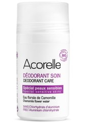 Освіжаючий мінеральний дезодорант для чутливої шкіри Ромашка і мигдаль органічний, 50 мл, Acorelle