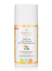 Дитячий мінеральний сонцезахисний крем для обличчя та тіла SPF 30, 105 мл, Mambino Organics