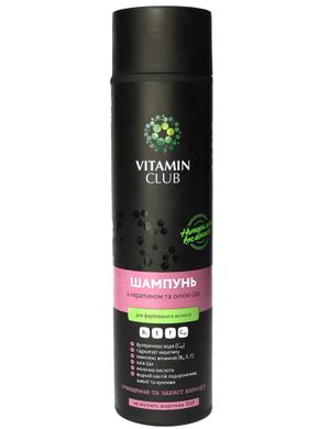 Шампунь для фарбованого волосся з кератином та олією Ши, 250 мл, VitaminClub
