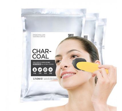 Моделююча альгінатна маска з вугіллям Premium Charcoal Modeling Mask, 2,5л, LINDSAY