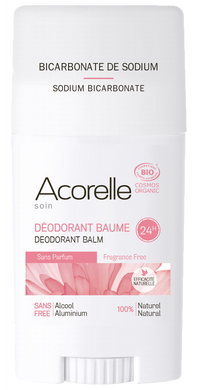 Дезодорант-бальзам без запаху органічний, 40 г, Acorelle