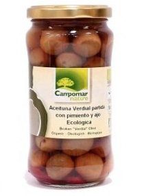 Оливки зеленые органические, 350г, Campomar Nature