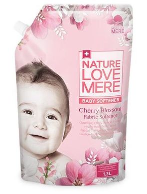 Кондиціонер для дитячого одягу з екстрактом цвітіння вишні, 1,3 л, Nature Love Mere