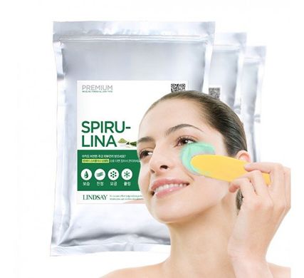 Моделююча альгінатна маска з спіруліна Premium Spirulina Modeling Mask, 2,5л, LINDSAY
