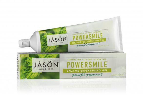 Зубний гель, що полірує з ензимами без фтору Powersmile, Jason Natural Cosmetics