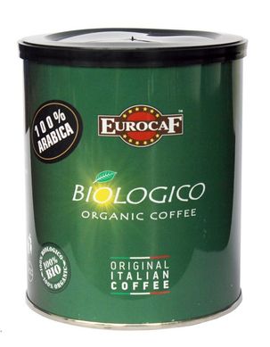 Молотый органический кофе 100% Arabica, 250 г, Eurocaf