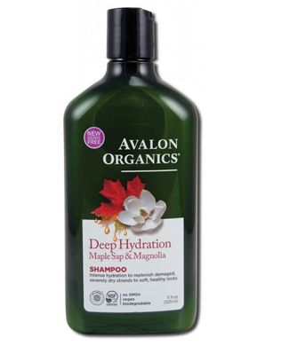 Шампунь для глубокого увлажнения волос Кленовый сироп и магнолия, 325 мл, Avalon Organics