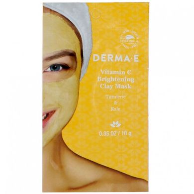 Освітлююча маска з вітаміном С на основі глини, 5x10г, Derma E, 50 г, 5 шт