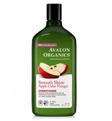 Кондиціонер для гладкості і сяйва волосся Яблучний оцет, 312 г, Avalon Organics
