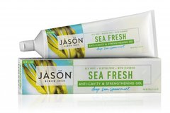 Гелева зубна паста Морська свіжість з коензимом Q10 проти зубного каменю, 170 г, Jason Natural Cosmetics