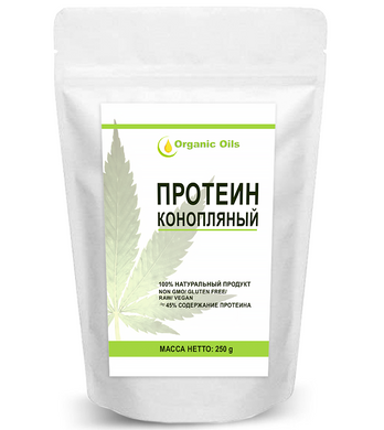 Конопляний протеїн, Organic Oils, 250 г